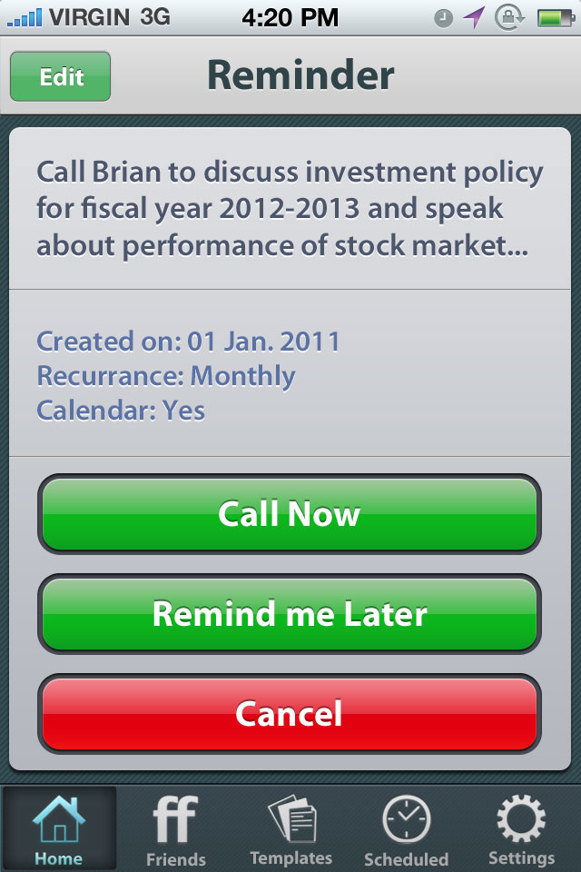 iPhone Screenshot 1